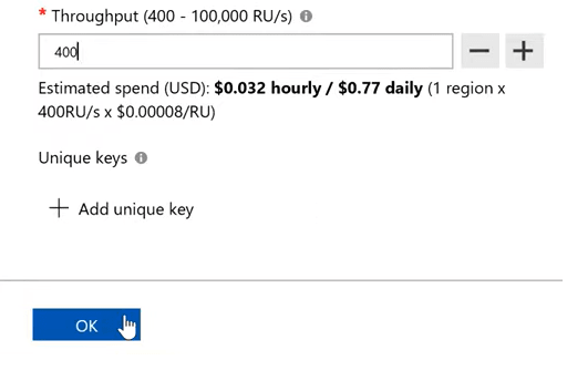 DynamoDB Azure - Throughput